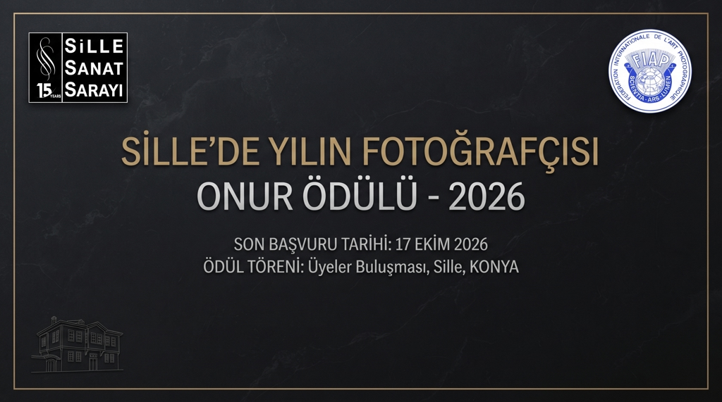 SİLLE'DE YILIN FOTOĞRAFÇISI ONUR ÖDÜLÜ